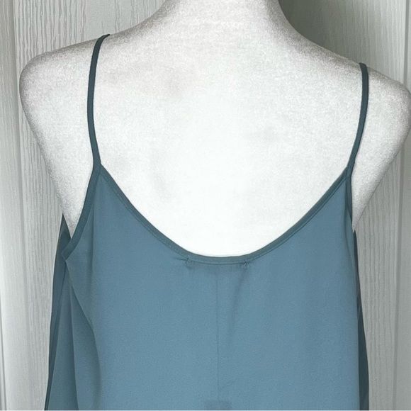 NWT Revolve Krisa Spaghetti Strap Womens Tank Top Seafoam Blue Size Medium - Picture 4 of 9